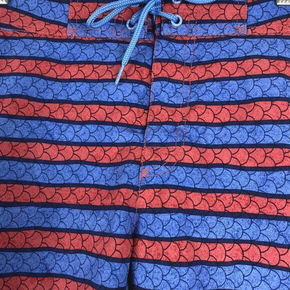 Vineyard Vines Angler Stripe Board Shorts Men's Size 32 Printed SS-1242 - Picture 3 of 11
